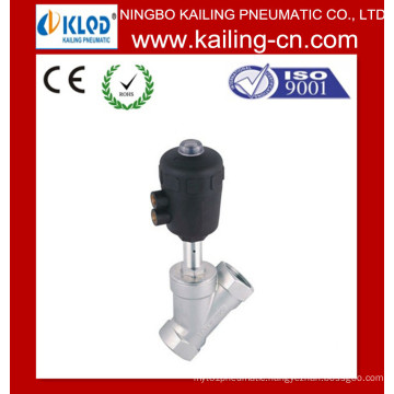 Plastic Head Thread Pneumatic Angle Seat Valve